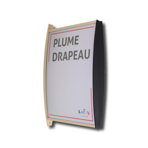 Photo produit Plume drapeau aluminium anodisé