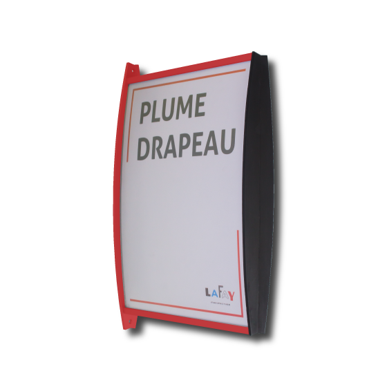 Photo produit Plume drapeau aluminium anodisé