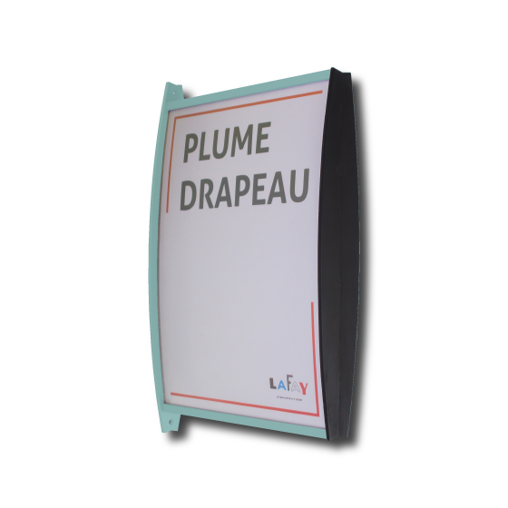 Photo produit Plume drapeau aluminium anodisé