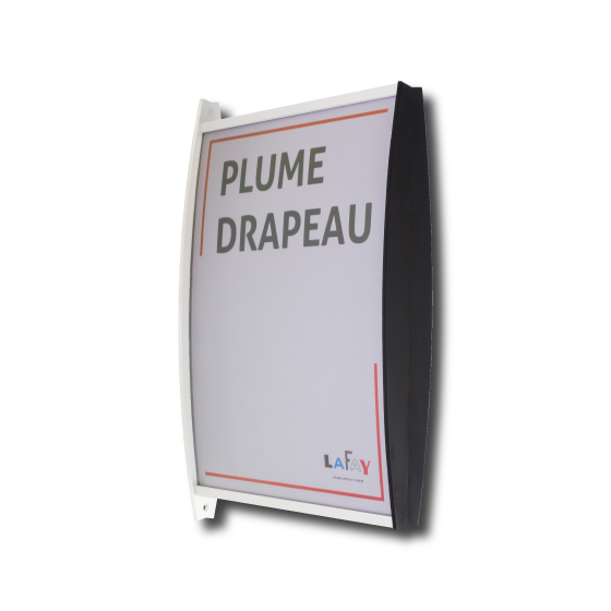 Photo produit Plume drapeau aluminium anodisé