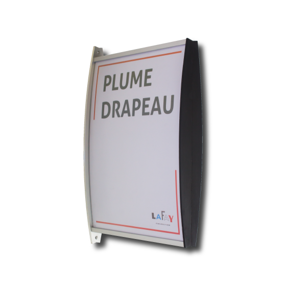 Photo produit Plume drapeau aluminium anodisé