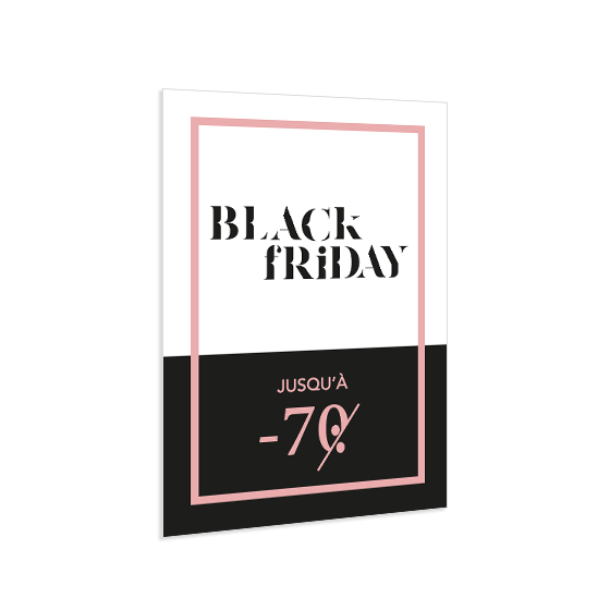 Affiches à suspendre ou coller Black Friday - Signalétique PVC